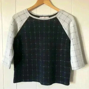 LOFT 3/4 Sleeve Cotton Blend Top Sweater Size MP